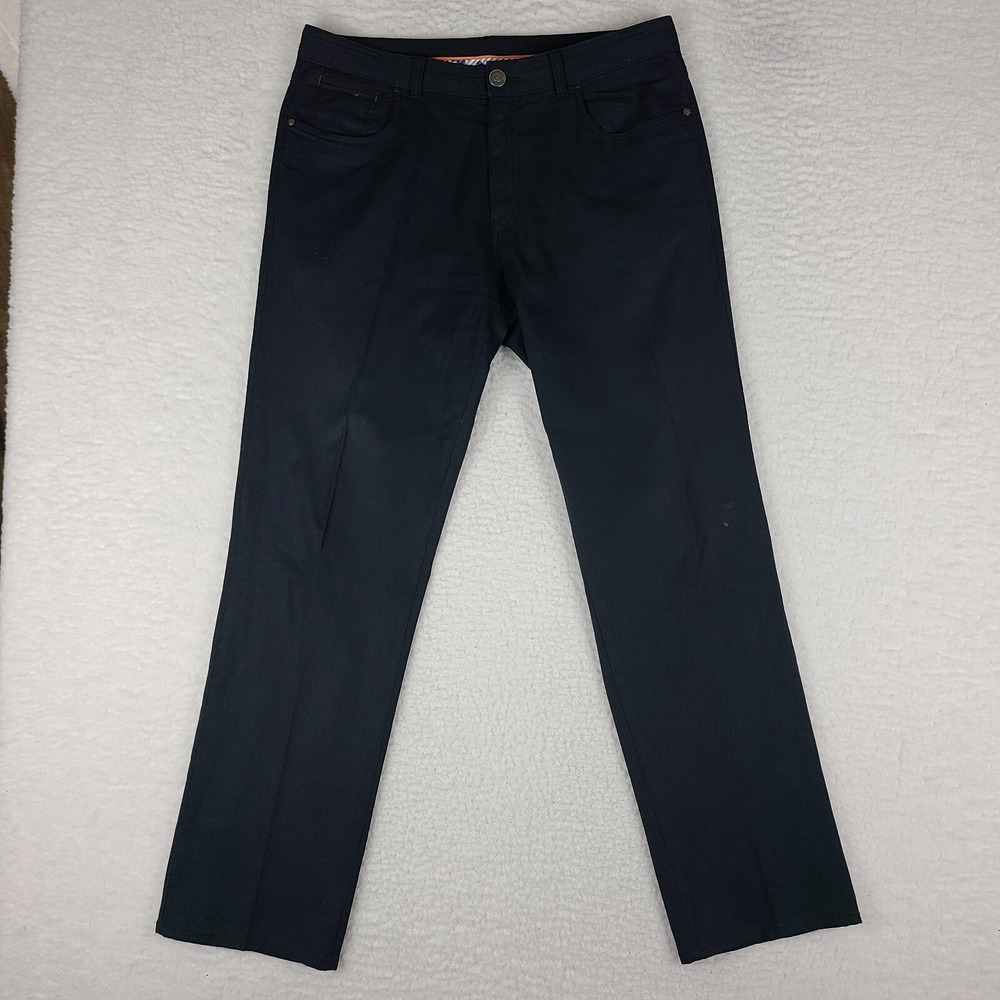 Tommy Bahama Dress Pants Mens 33‎ x 32 Black Straight Leg Chino Slacks